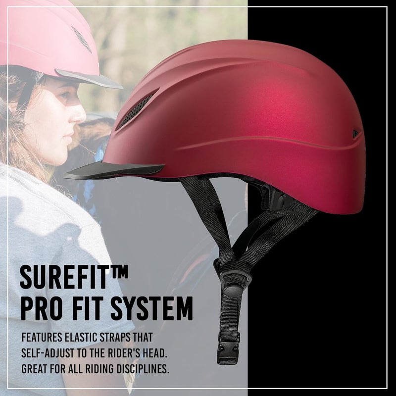 Troxel Intrepid Saddle Horse Riding Helmet, Low-Profile Adjustable Design, Safety Horseback Riding Gear - Image 4